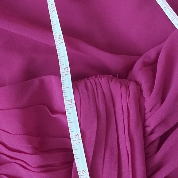 NWT Lulu's Heavenly Hues Magenta Formal Maxi Dress Bridesmaid Prom Size Medium - Picture 9 of 9